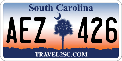 SC license plate AEZ426