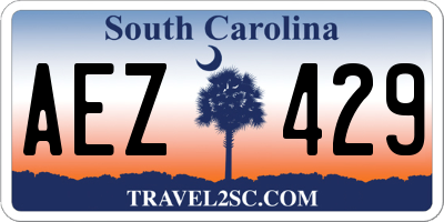 SC license plate AEZ429