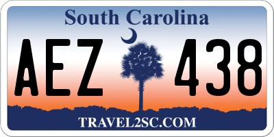 SC license plate AEZ438