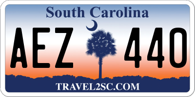 SC license plate AEZ440