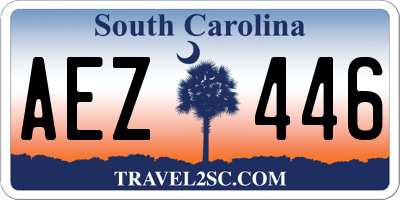 SC license plate AEZ446