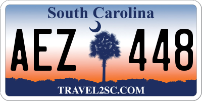 SC license plate AEZ448