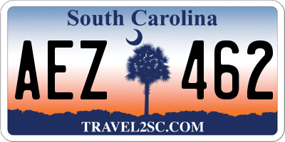 SC license plate AEZ462