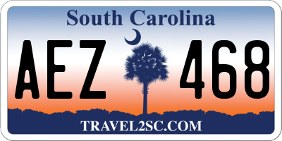 SC license plate AEZ468