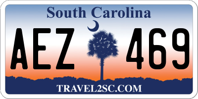 SC license plate AEZ469