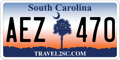 SC license plate AEZ470