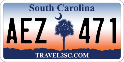 SC license plate AEZ471