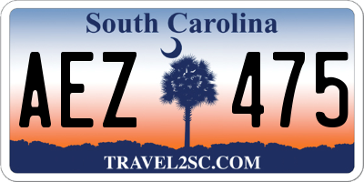 SC license plate AEZ475