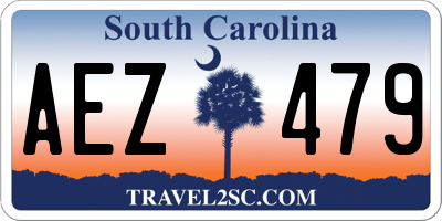 SC license plate AEZ479