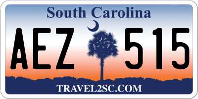 SC license plate AEZ515