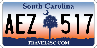 SC license plate AEZ517