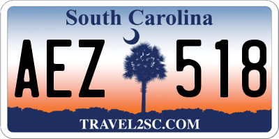 SC license plate AEZ518