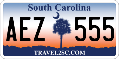 SC license plate AEZ555