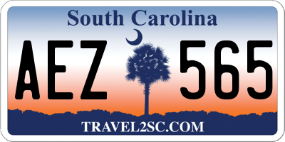 SC license plate AEZ565