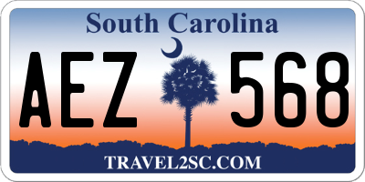 SC license plate AEZ568