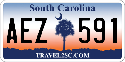 SC license plate AEZ591