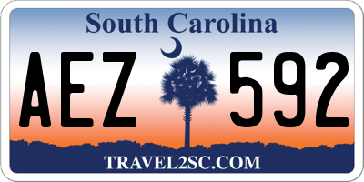 SC license plate AEZ592