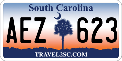 SC license plate AEZ623