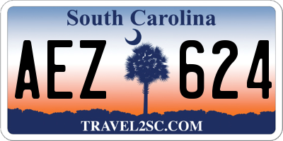 SC license plate AEZ624