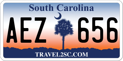 SC license plate AEZ656