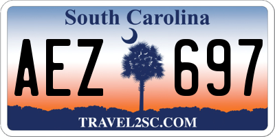 SC license plate AEZ697