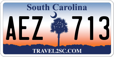 SC license plate AEZ713