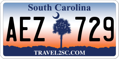 SC license plate AEZ729