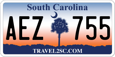 SC license plate AEZ755