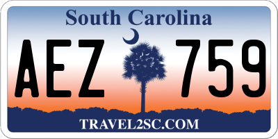 SC license plate AEZ759
