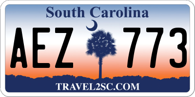 SC license plate AEZ773