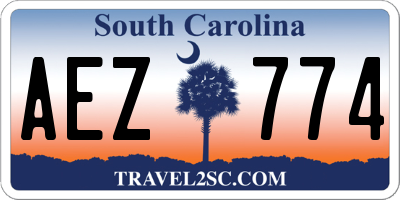 SC license plate AEZ774