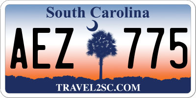 SC license plate AEZ775