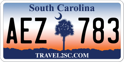 SC license plate AEZ783