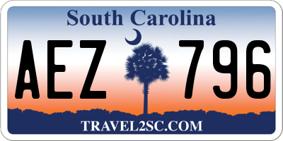SC license plate AEZ796