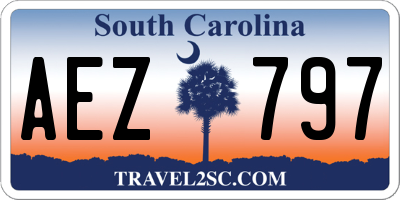 SC license plate AEZ797