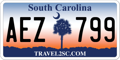 SC license plate AEZ799
