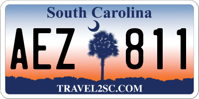 SC license plate AEZ811