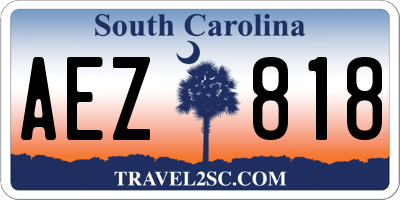 SC license plate AEZ818
