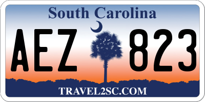 SC license plate AEZ823