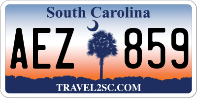 SC license plate AEZ859