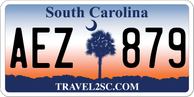 SC license plate AEZ879