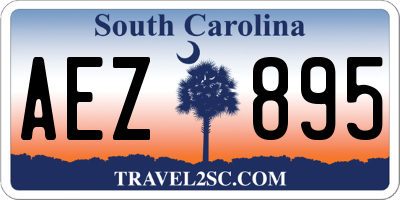 SC license plate AEZ895