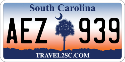 SC license plate AEZ939