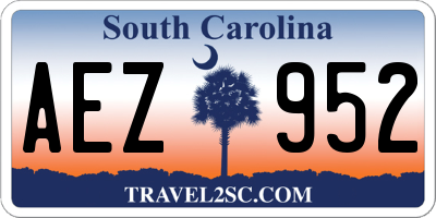 SC license plate AEZ952