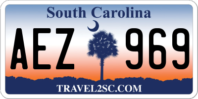 SC license plate AEZ969
