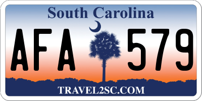 SC license plate AFA579