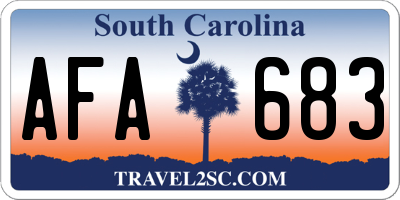 SC license plate AFA683