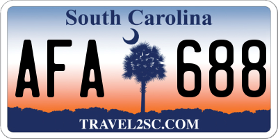 SC license plate AFA688
