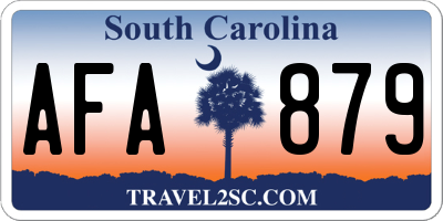 SC license plate AFA879
