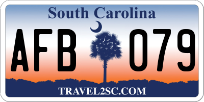 SC license plate AFB079